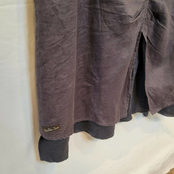 Matilda Jane Linen and cotton Asymmetrical Dress Grey Medium - Picture 5 of 7